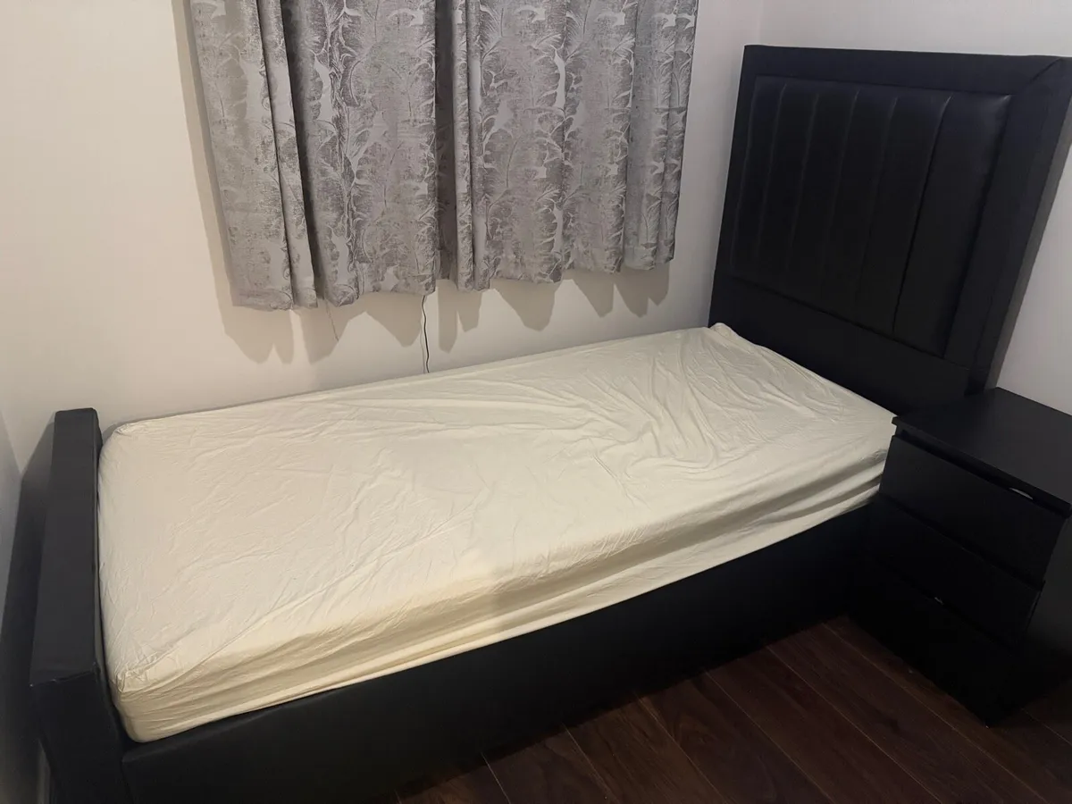 Single Size Bed Frame with Gaslift Storage - Image 1