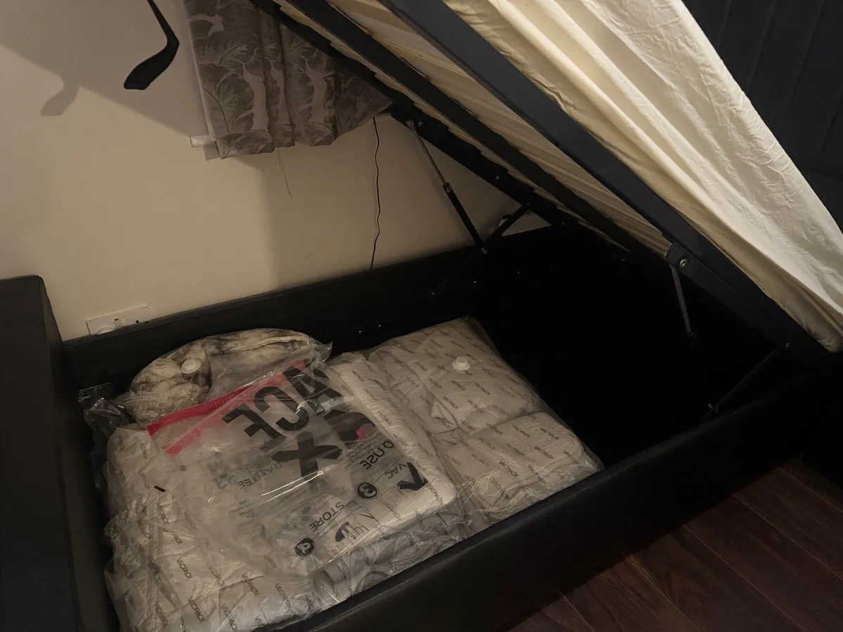 Single Size Bed Frame with Gaslift Storage - Image 3