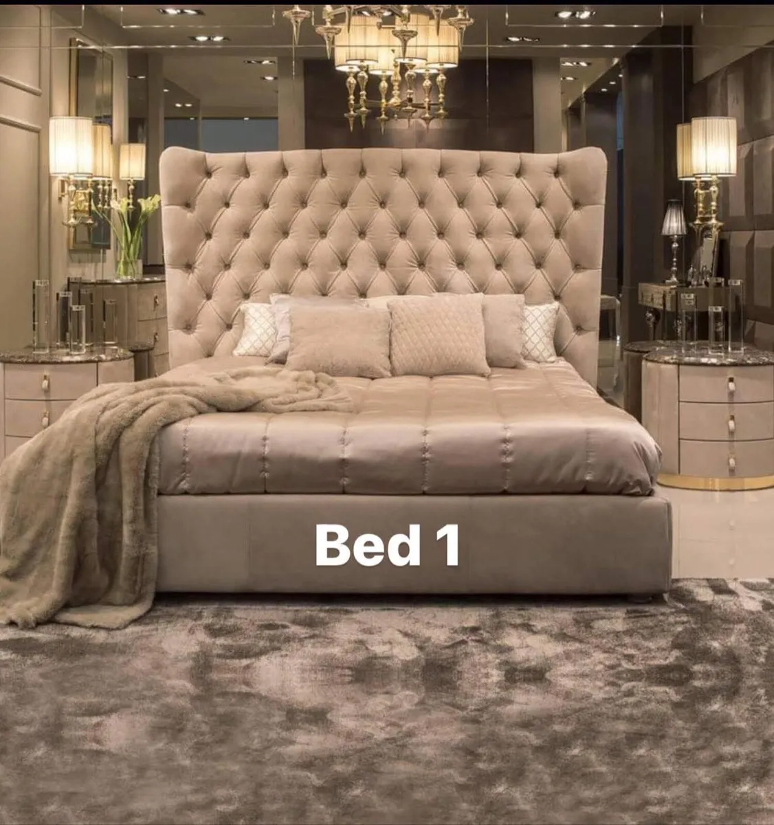 Black King Size Bed Frame with Gaslift Storage