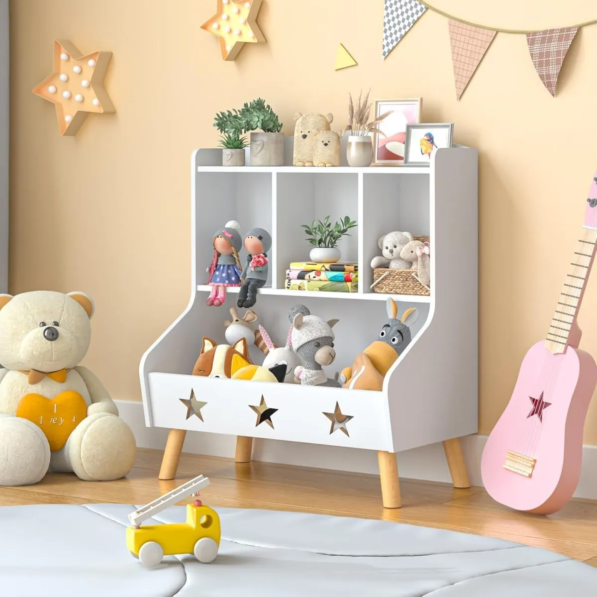 Kids Bookshelf and Toy Storage Organiser Bookcase - Image 2