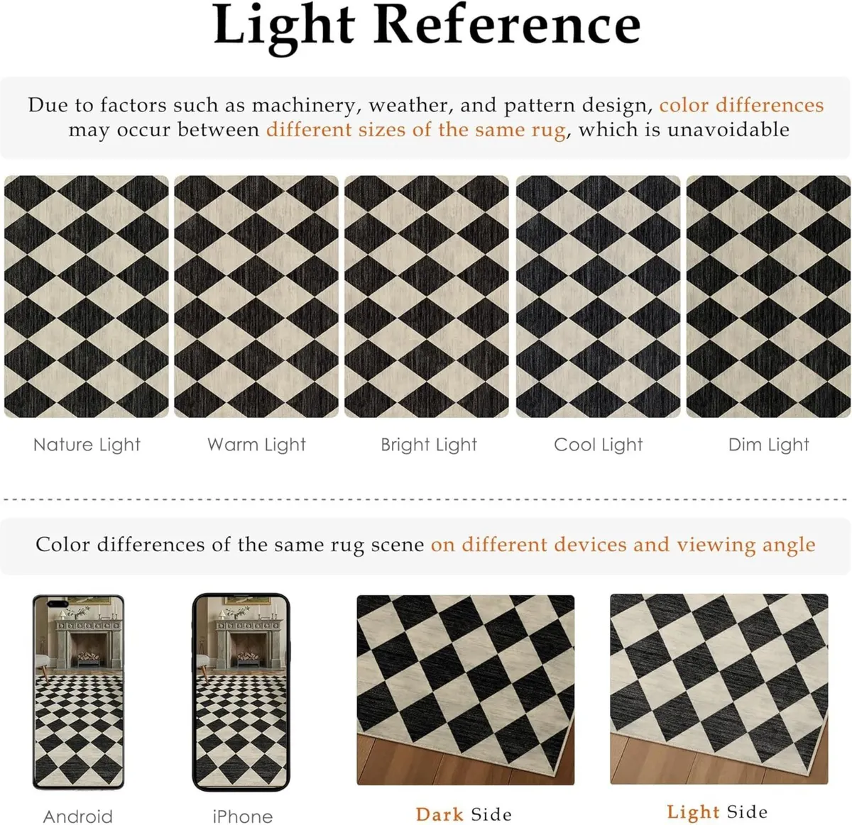 Rugs Living Room Area Rug 200x300cm Black Bedroom - Image 2