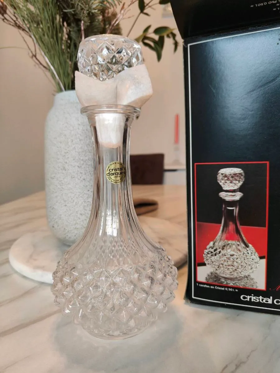 Vintage Cristal d'Arques lead crystal decanter - Image 1