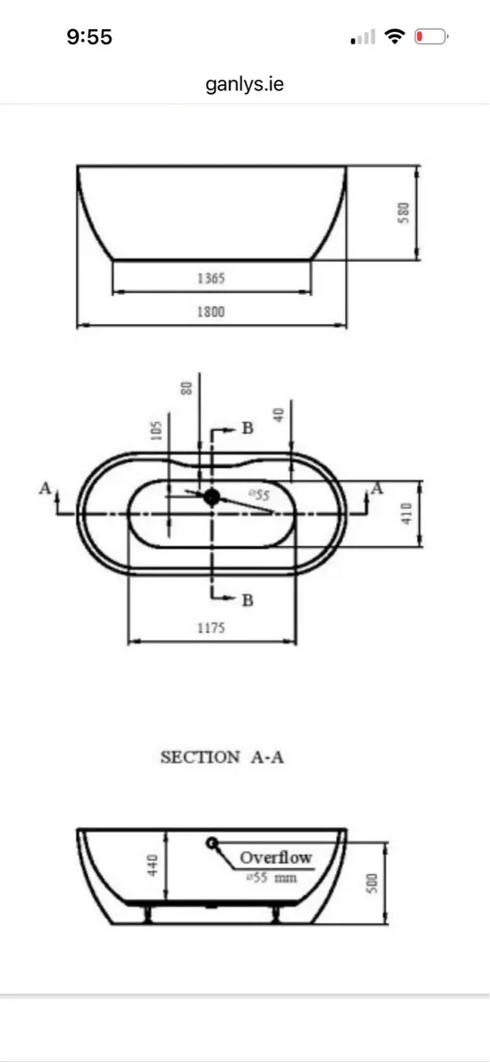 Bath for sale - excellent condition - Image 4