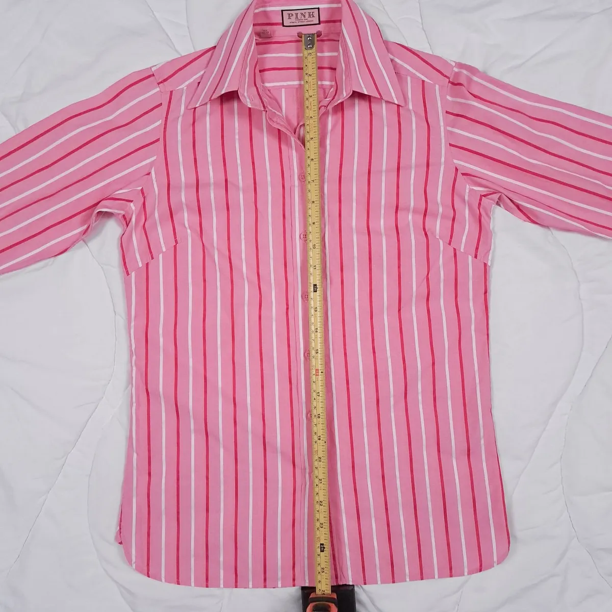 Thomas Pink White Striped Dress Shirt 6UK/34EU - Image 4