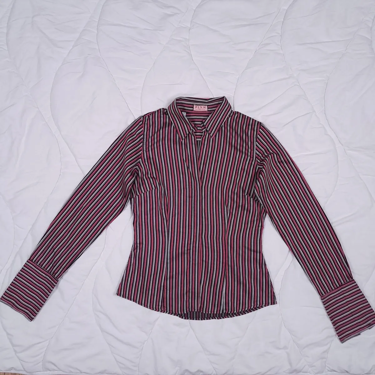 Thomas Pink Pastel Striped Dress Shirt 8UK/36EU - Image 2