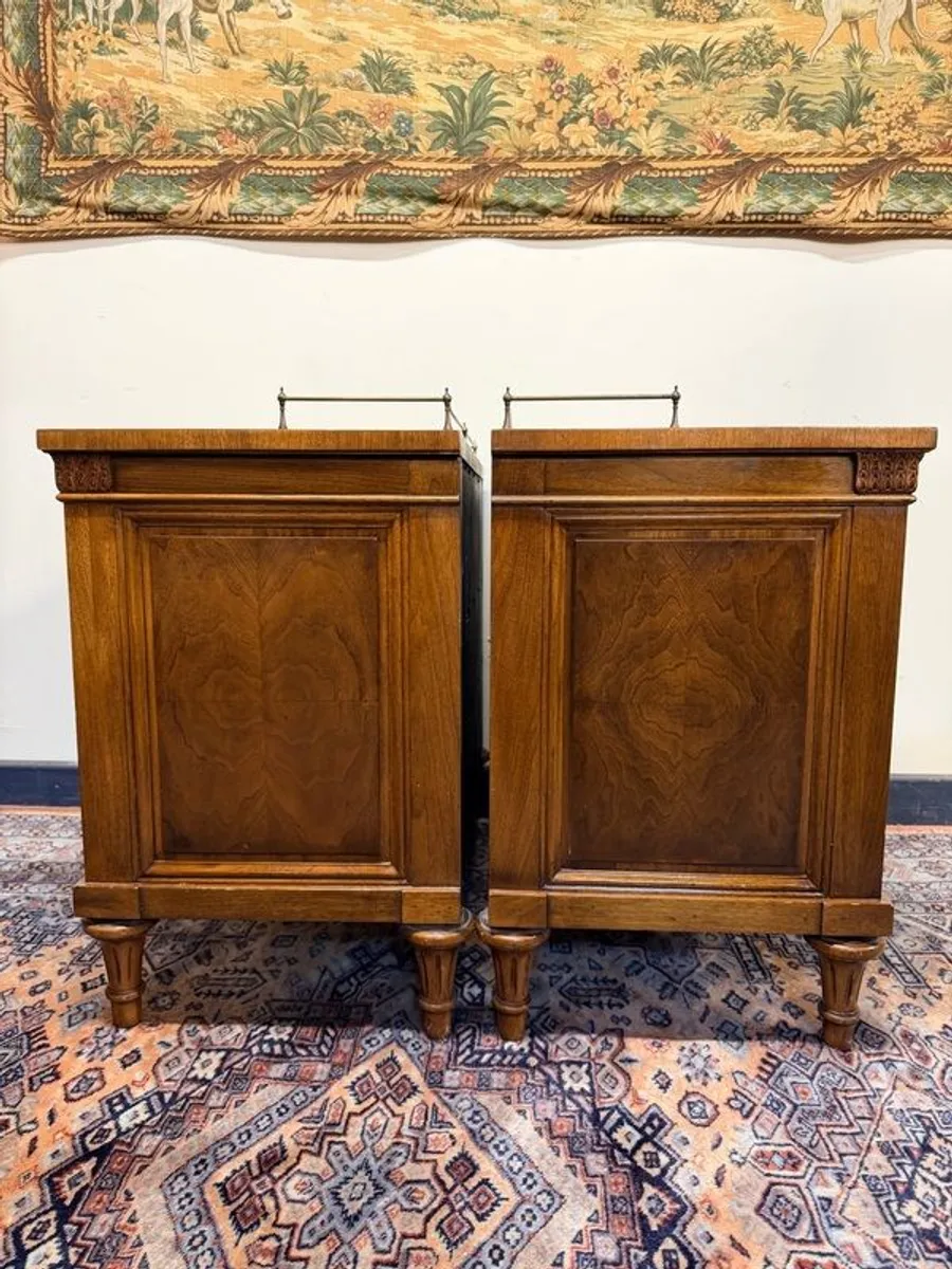 Pair of Vintage Karges Solid Walnut Nightstands - Image 4