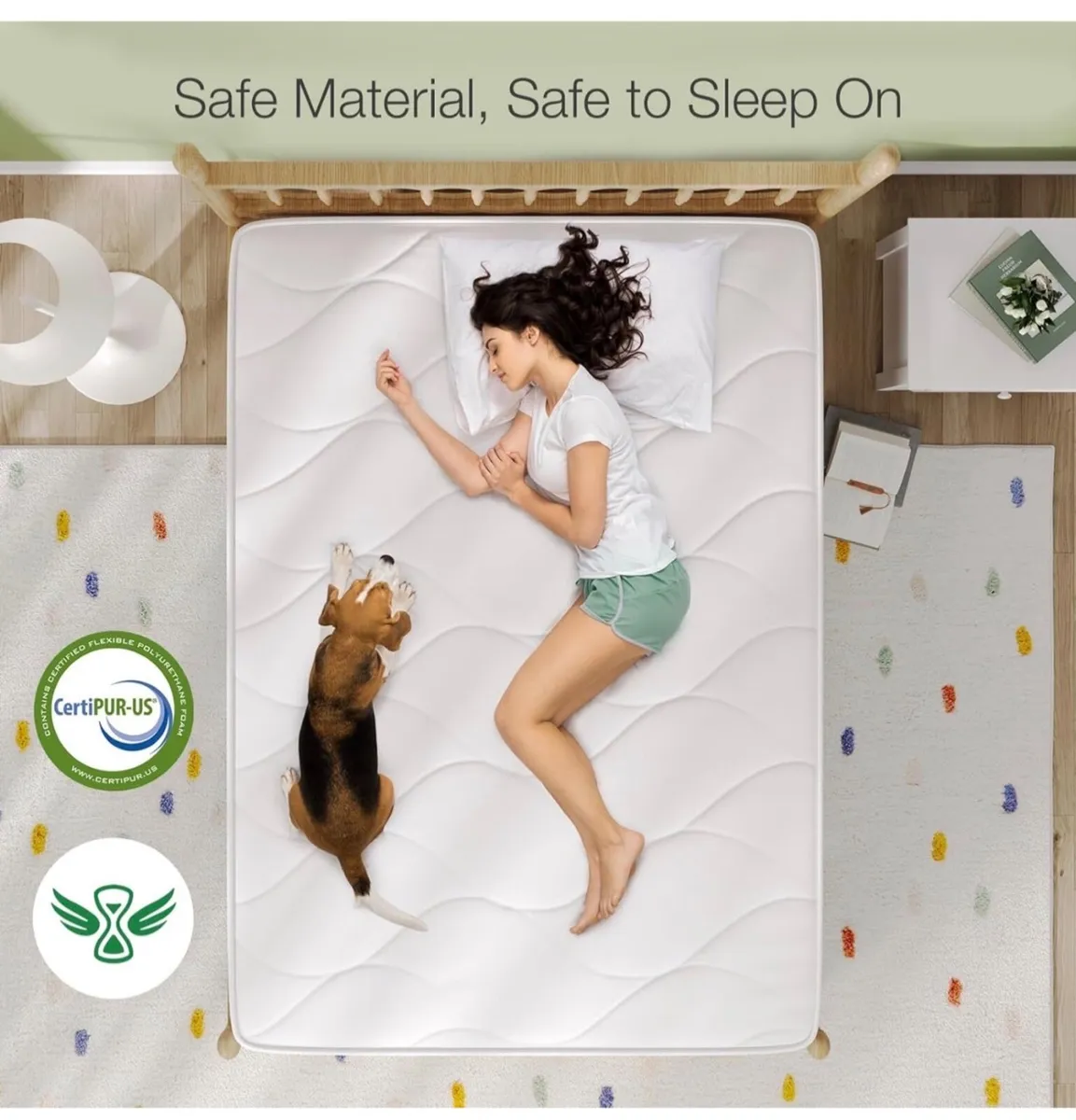 4FT Small Double Pocket Sprung Mattress 8 Inch Med - Image 4