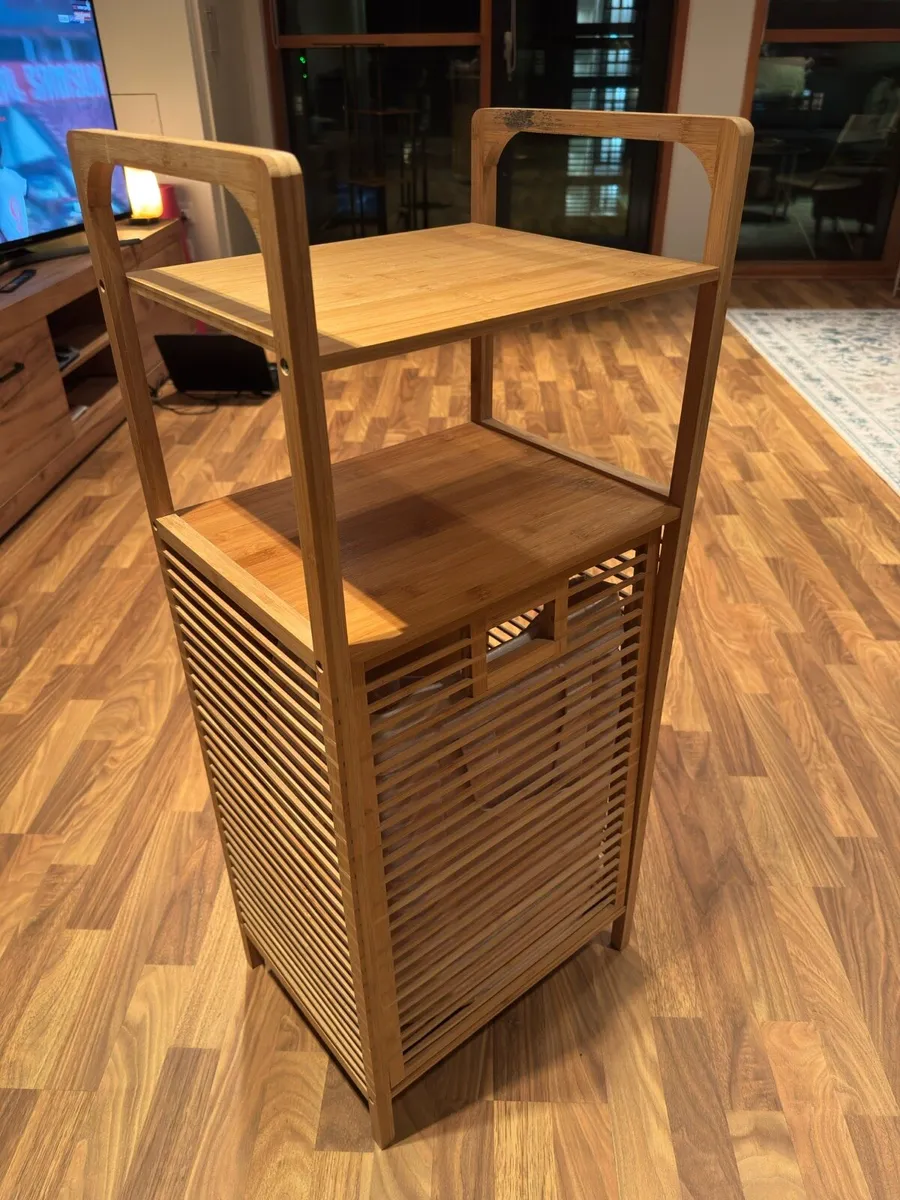 Bamboo laundry storage unit - Image 1