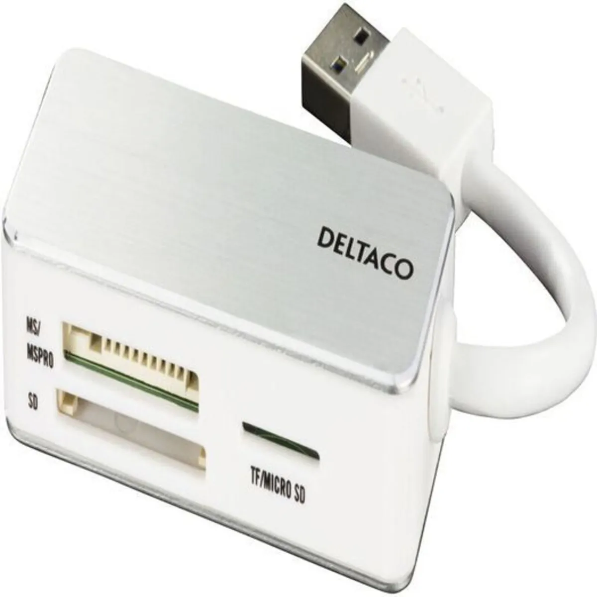 USB-A memory card reader for SDHC, microSD