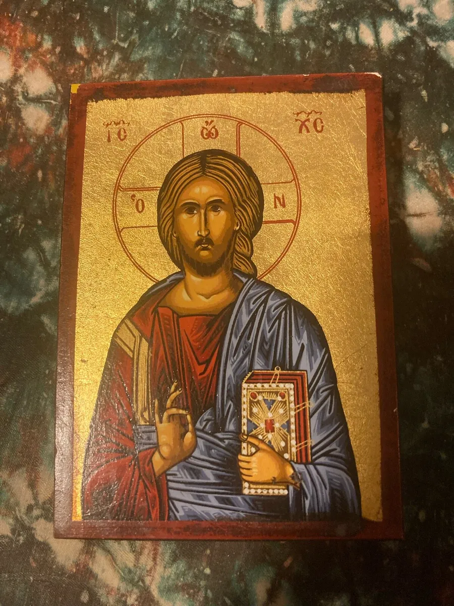 Religious icon made in Greece free postage - Image 1