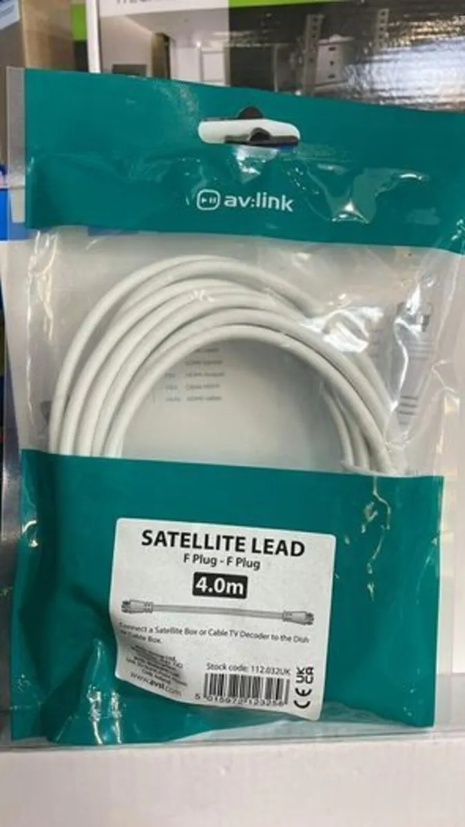 Satellite Lead F type plug to F type plug lead 4 M - Image 2