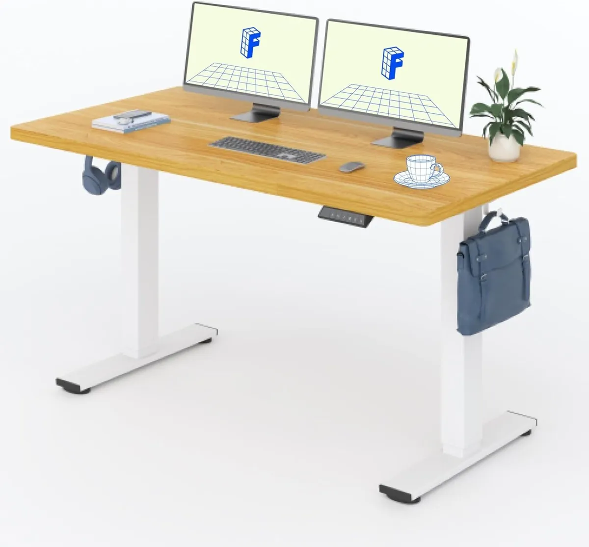 E1 Plus 140 x 80cm Electric Height Adjustable - Image 1