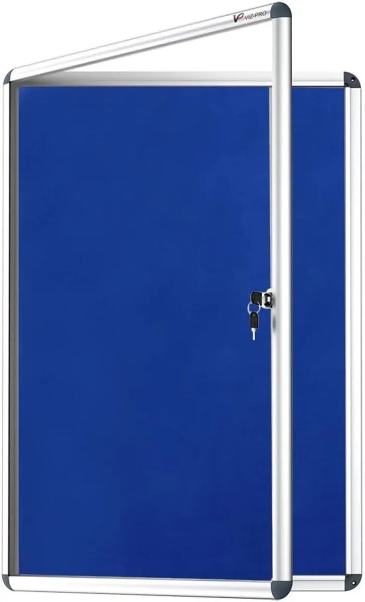 Indoor Tamperproof Lockable Noticeboard 900X600mm - Image 1
