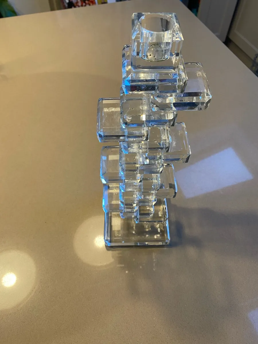 Galway Crystal Candle Holder - Image 1