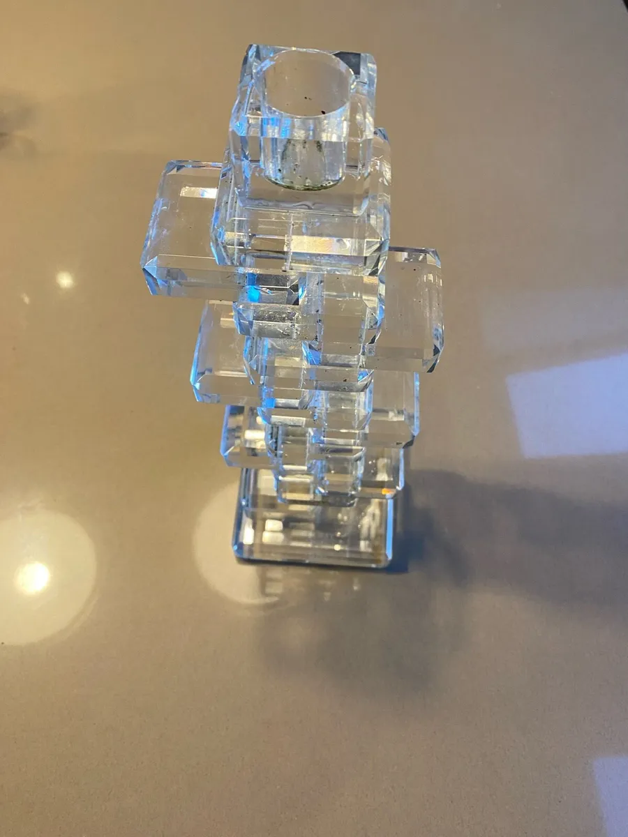 Galway Crystal Candle Holder - Image 3
