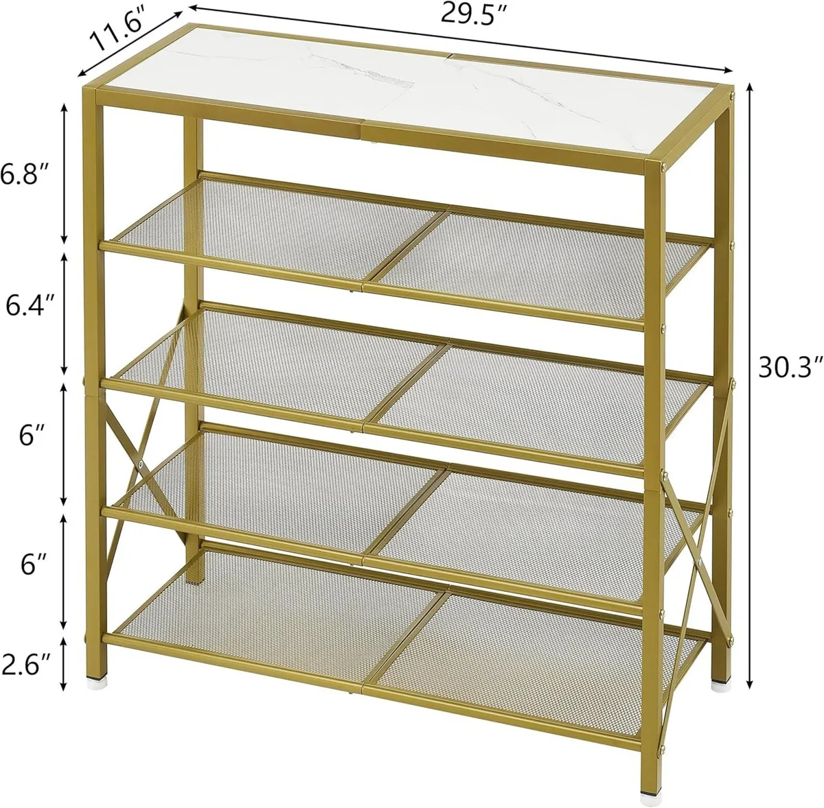5 Tier Shoe Rack Organizer for 16-20 Pairs of - Image 3
