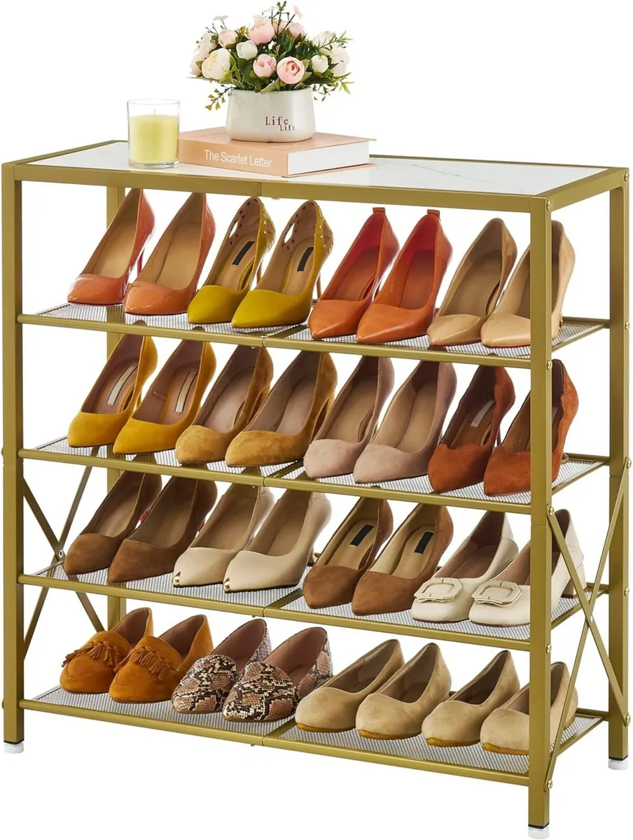 5 Tier Shoe Rack Organizer for 16-20 Pairs of - Image 1