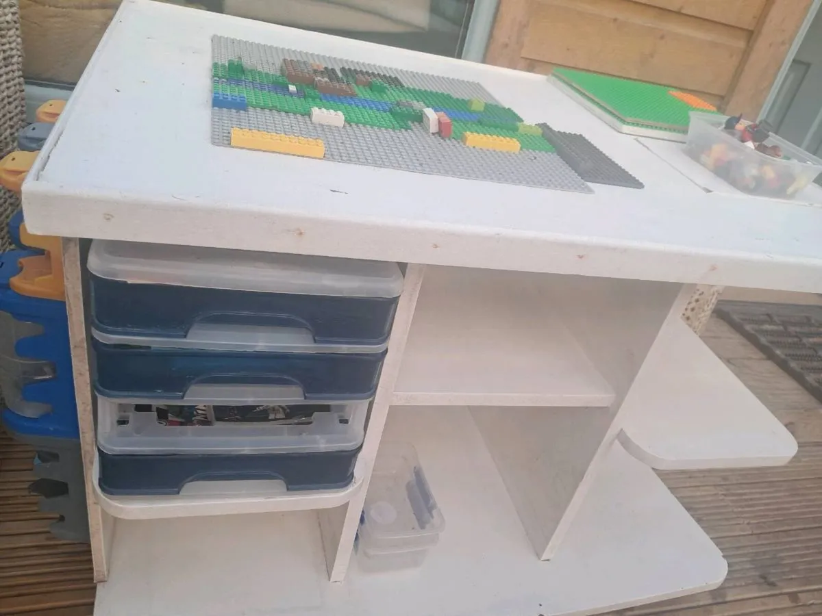 Lego play table and toy storage - Image 3