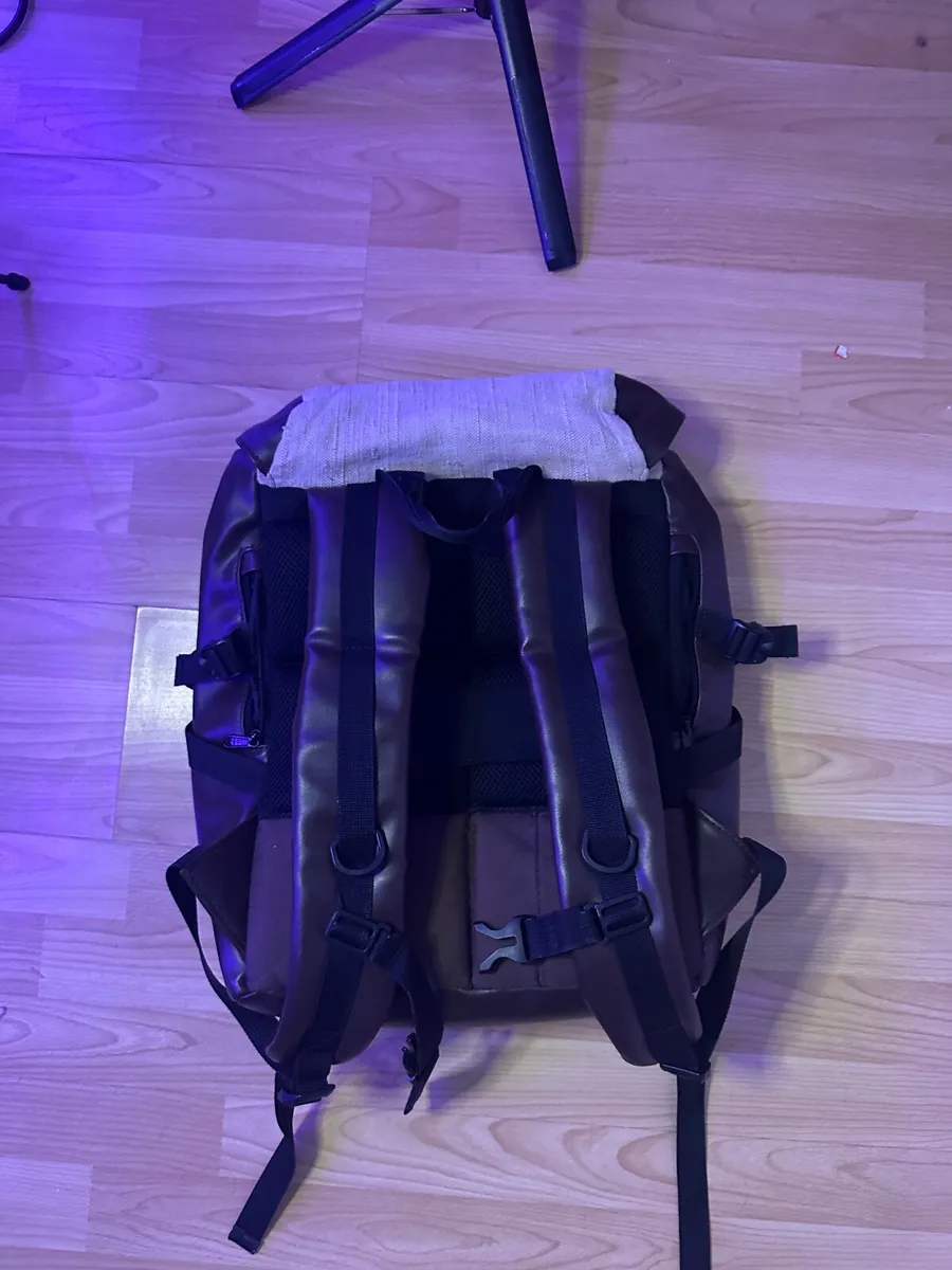 Backpack 23L leather+linen - Image 1