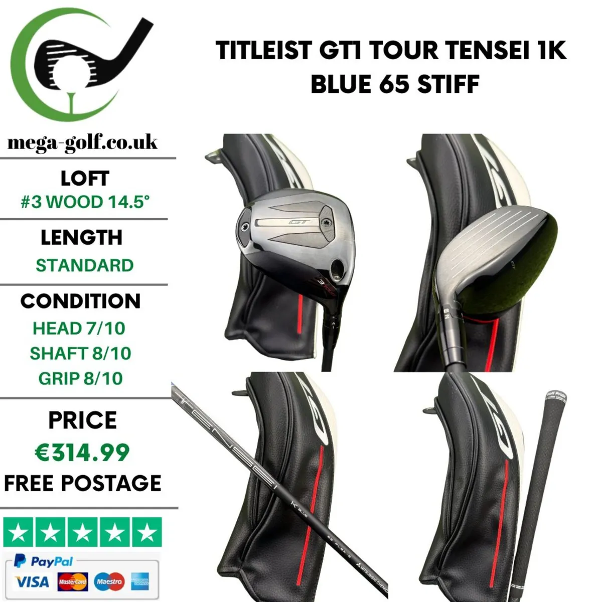 Titleist GT1 Tour #3 Wood 14.5° / Stiff - Image 1