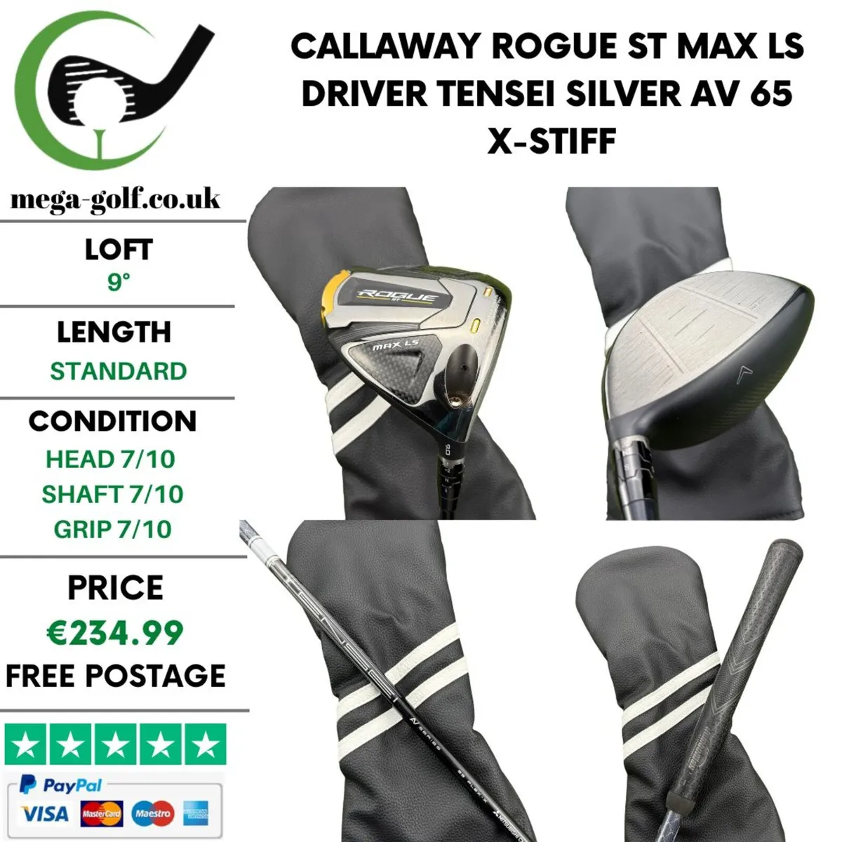 Callaway Rogue ST Max LS Driver / 9° / X-Stiff - Image 1