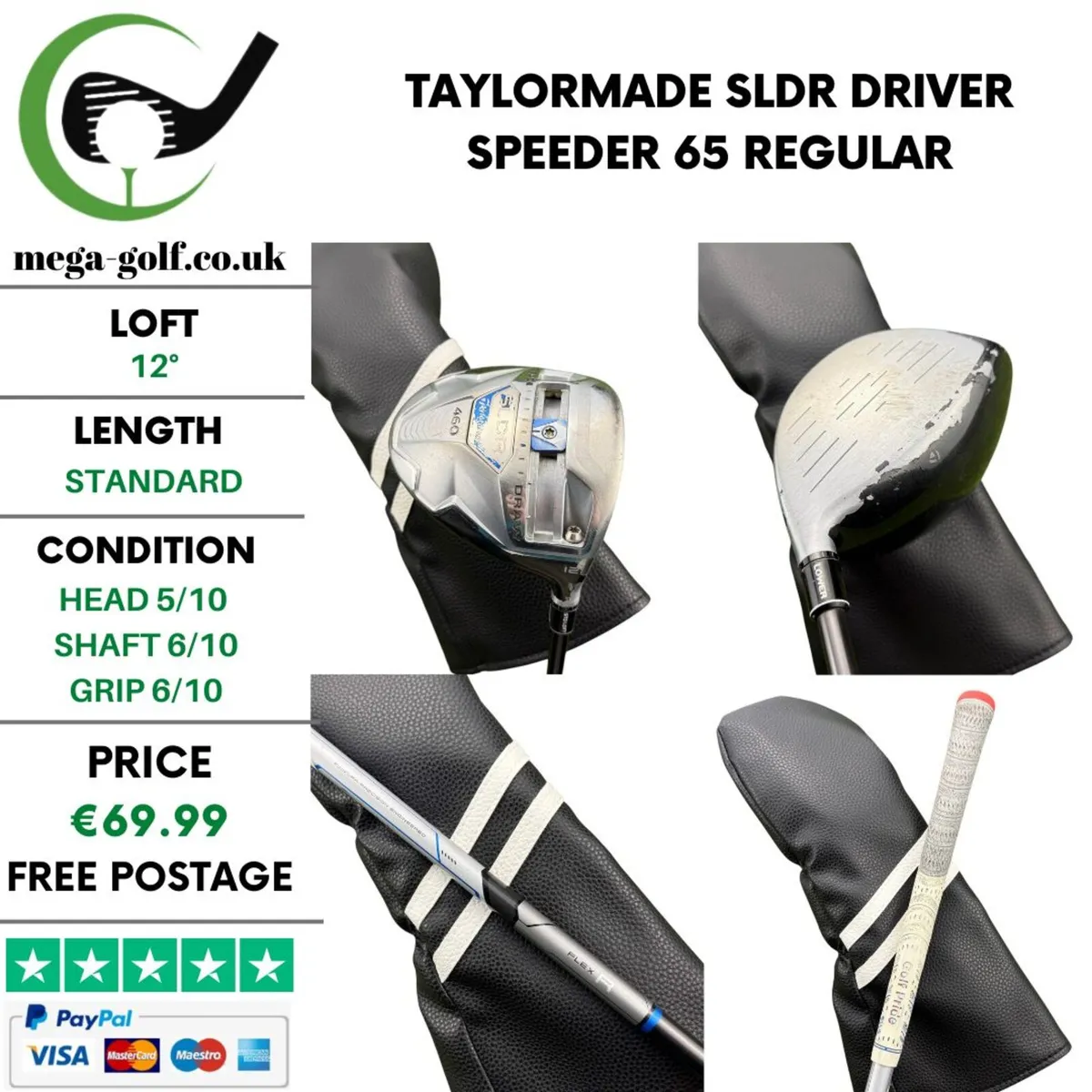 Taylormade SLDR Driver / 12° / Speeder 65 Regular - Image 1