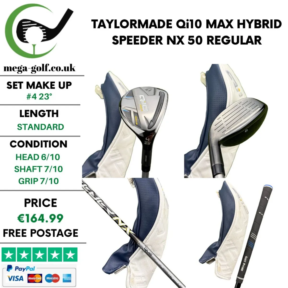 Taylormade Qi10 Max Hybrid / #4 23° / Regular - Image 1