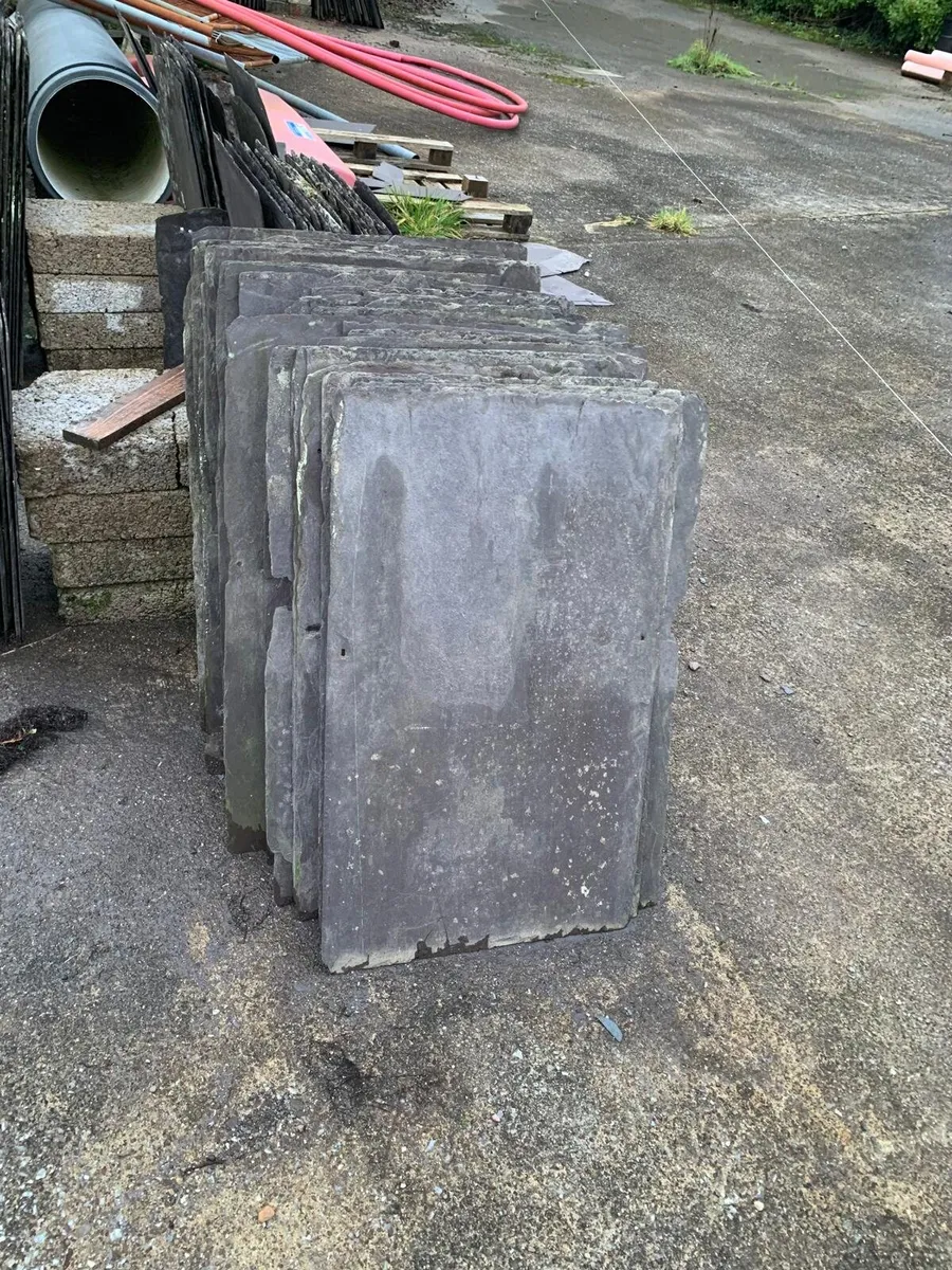 Bangor slates chimney pots floor ridge roof tiles - Image 4