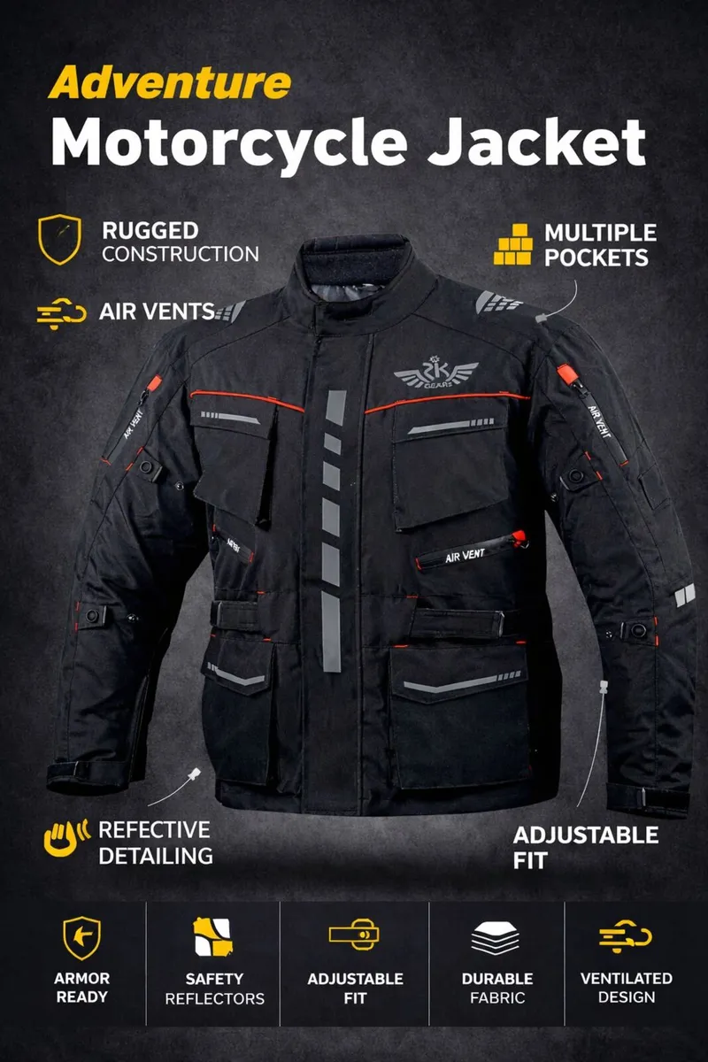 Waterproof Motorbike Armored Jacket - Image 4