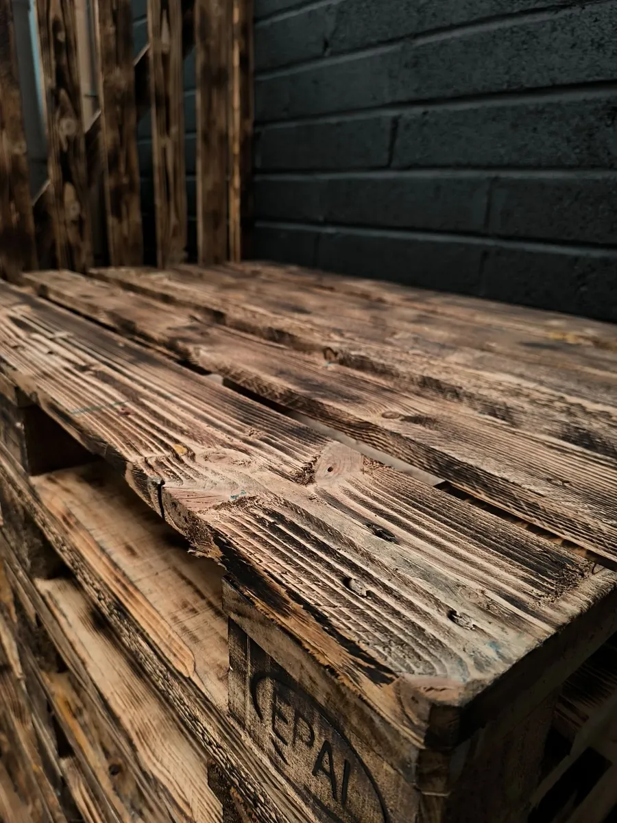 Torched & Varnished EPAL Euro Pallets €30 each - Image 1