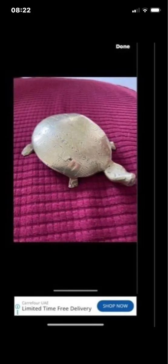 Brass Turtle Paperweight - Image 1