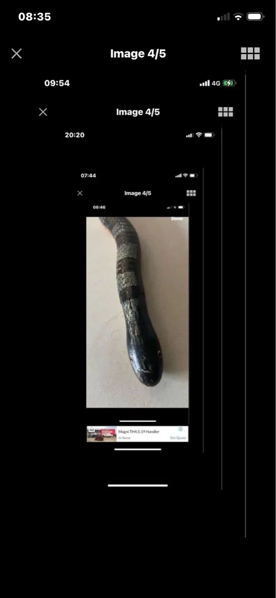 Hand Carved  Snake Movement Sculpture - Image 4