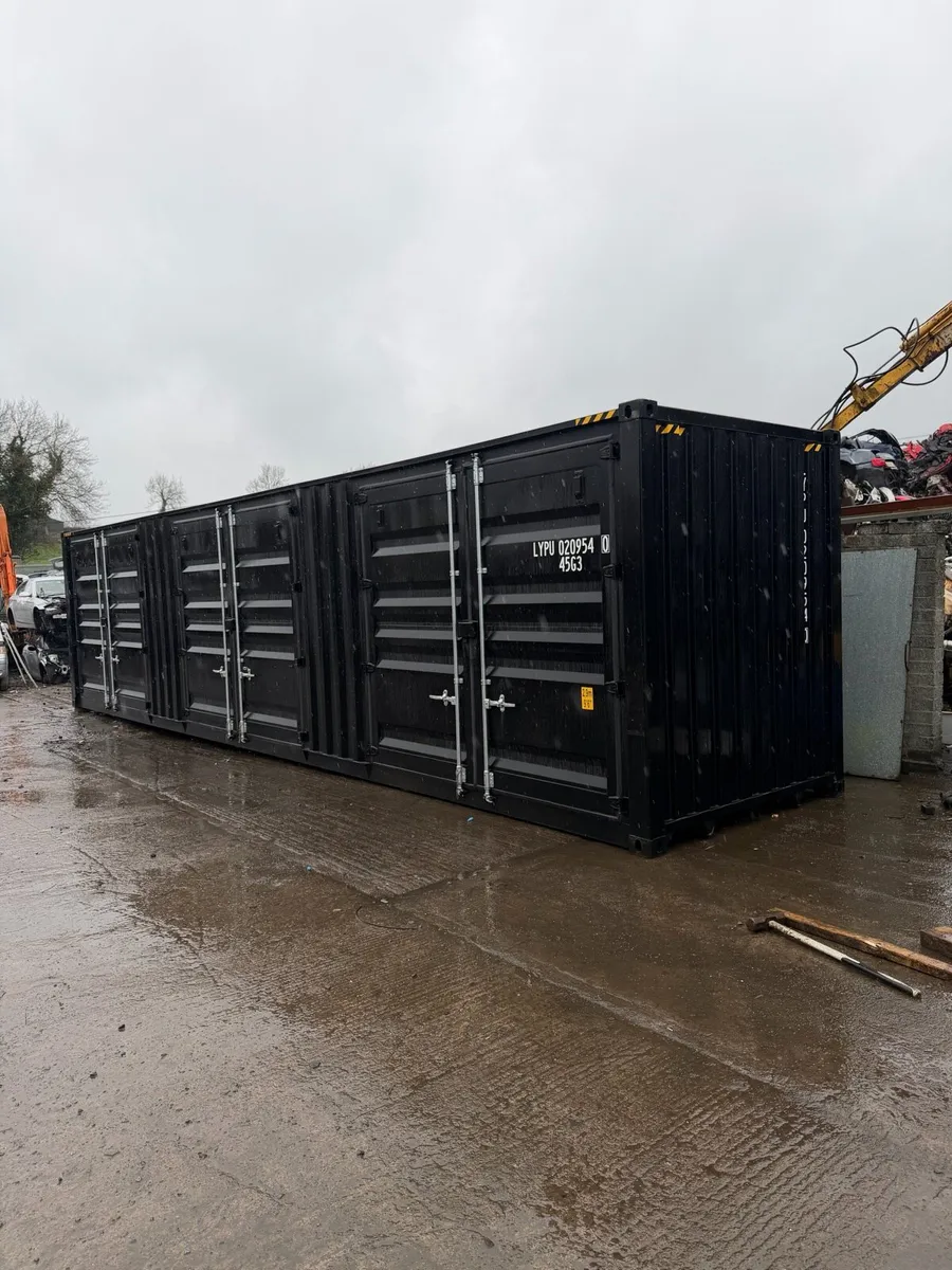 40ft HC Shipping Container 3 Side opening doors - Image 2
