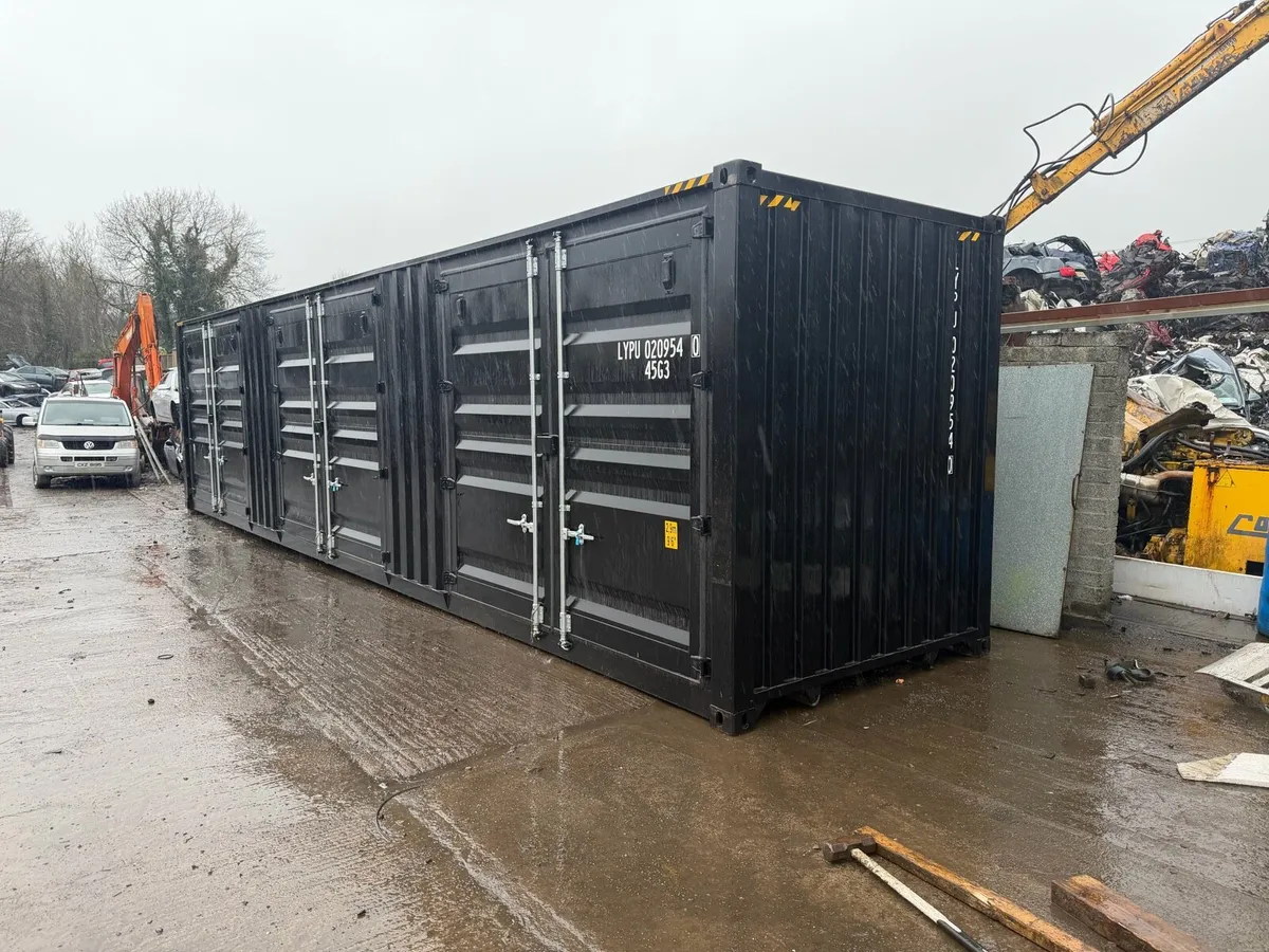 40ft HC Shipping Container 3 Side opening doors - Image 3