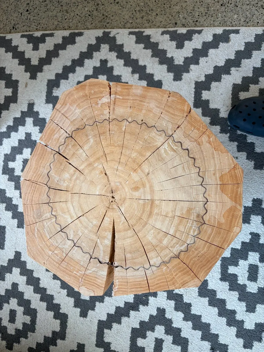 Oak Stool / Side Table - Image 4