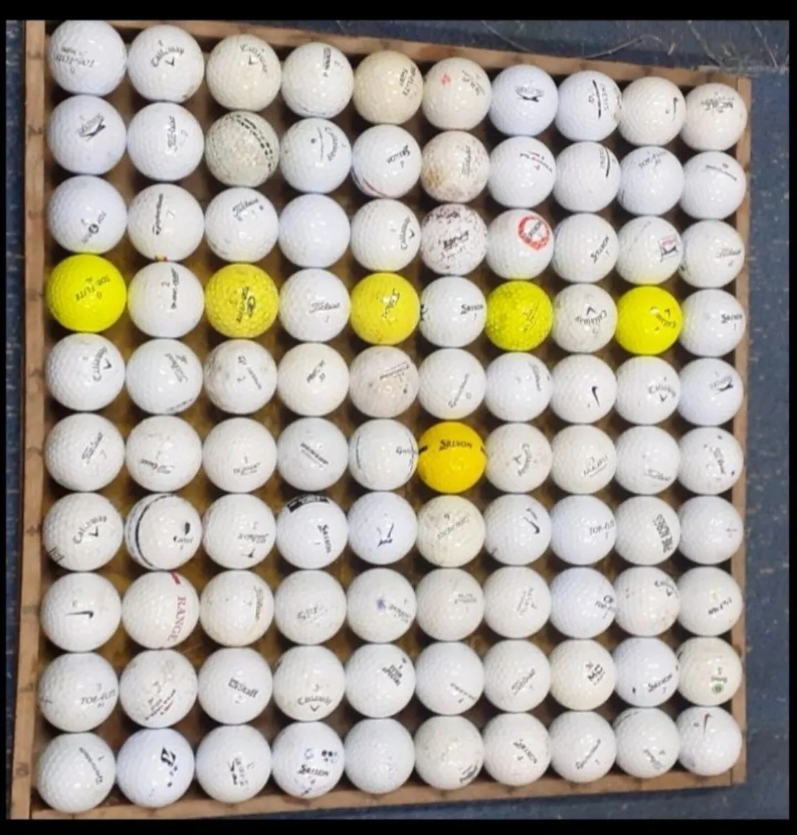 100 Practice golf balls 30euro