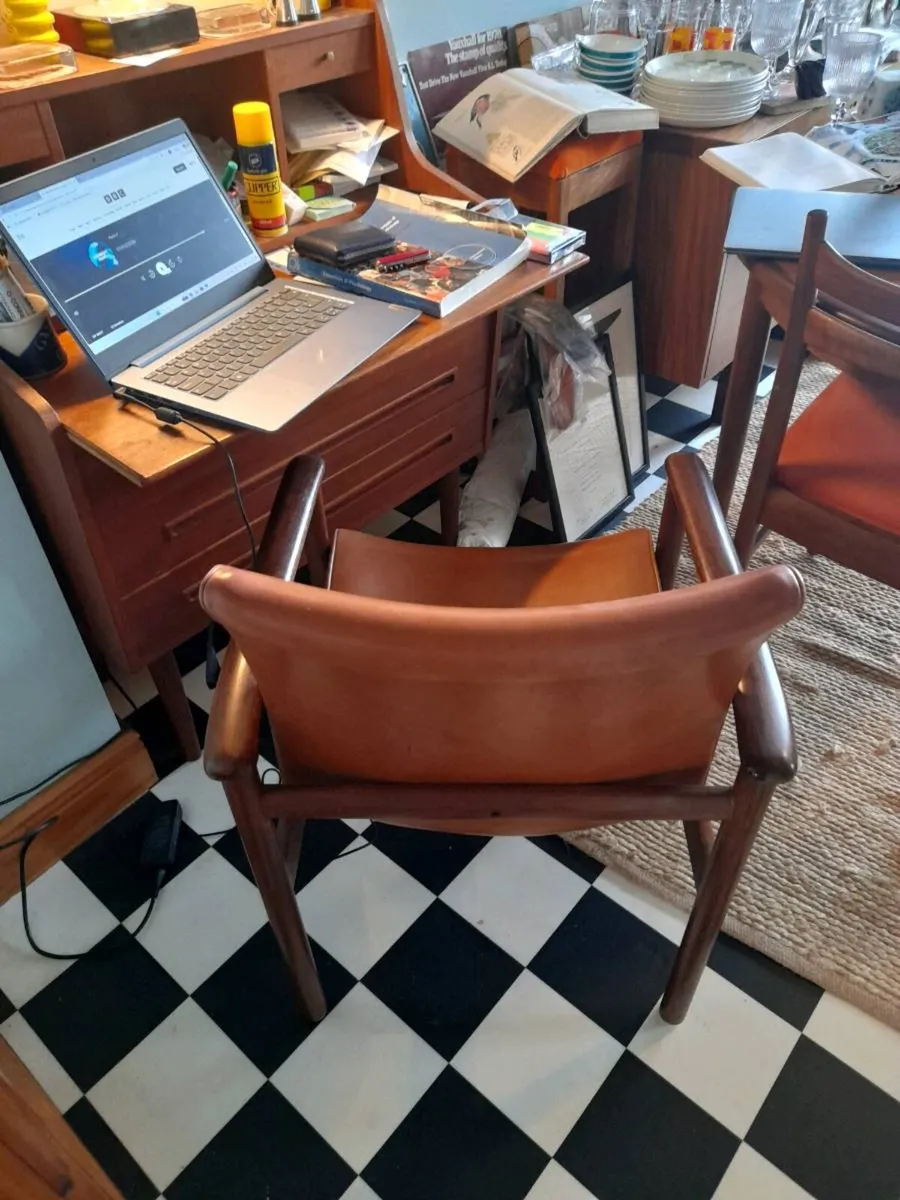 Mid Century Desk /office chair. Made in Dublin. - Image 3