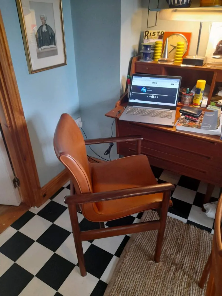 Mid Century Desk /office chair. Made in Dublin. - Image 4
