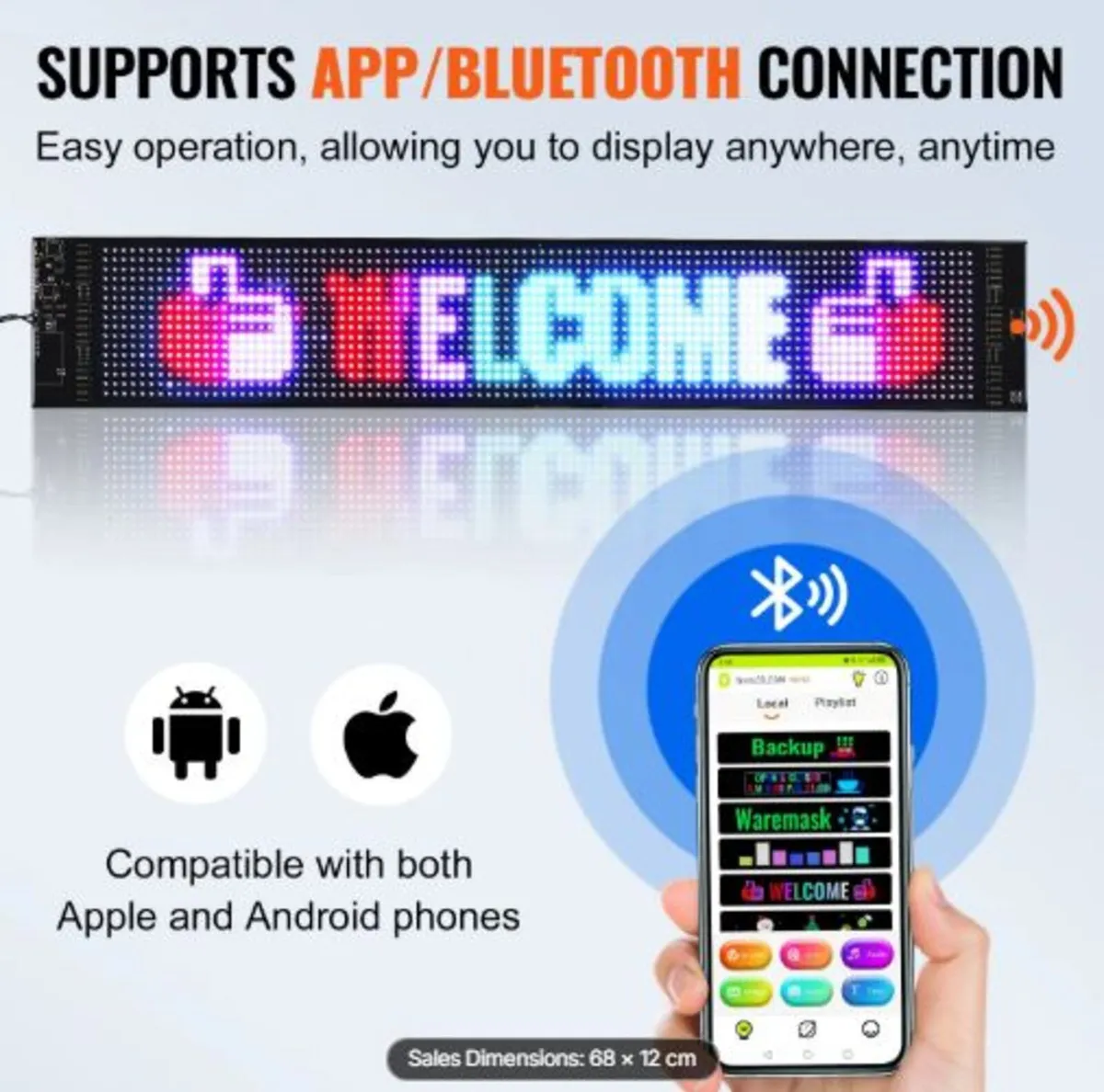 Programmable LED Sign,P6 Full Color LED Scrolling - Image 3