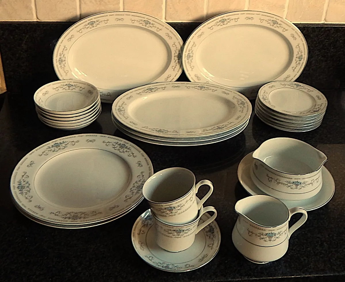 24 Pieces of Diane Japanese Fine Porcelain China - Image 1