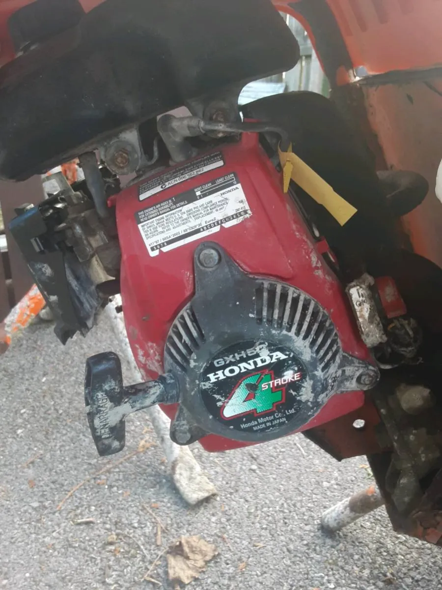 Petrol cement mixer with stand - Image 1