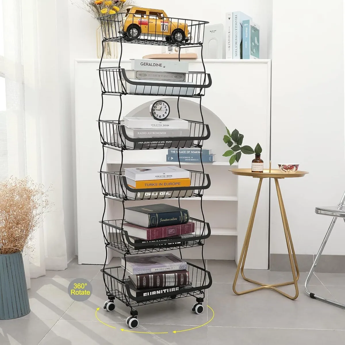 6 Tier Vegetable Storage Rack Stackable Fruit - Image 2