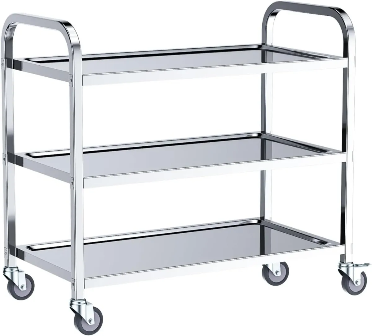 3 Tier Stainless Steel Kitchen Utility Cart - Image 1