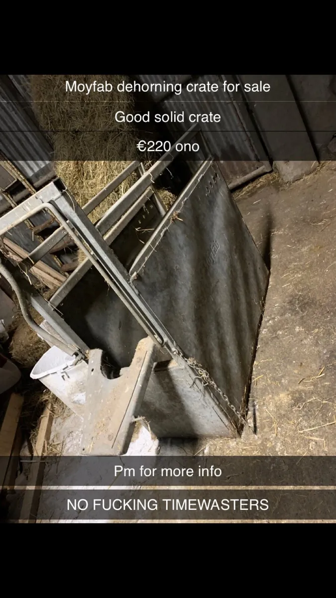 Moyfab dehorning crate - Image 1