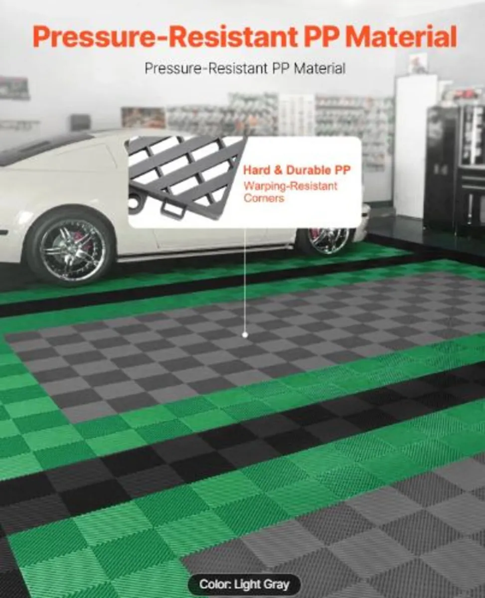 Interlocking Drainage Mat, 15.7” x 15.7” Modular - Image 2