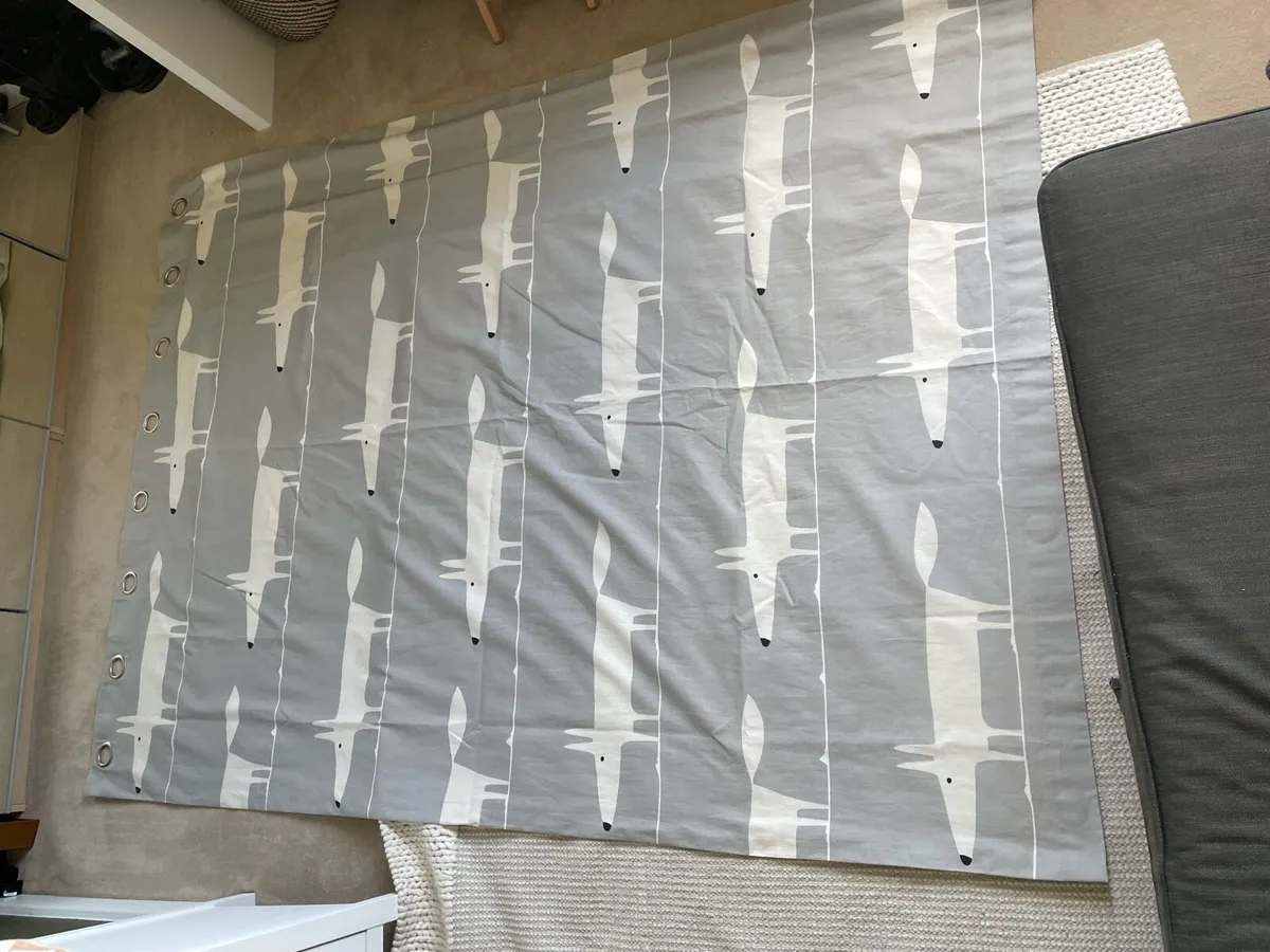 Scion Mr. Fox print curtains - Image 2