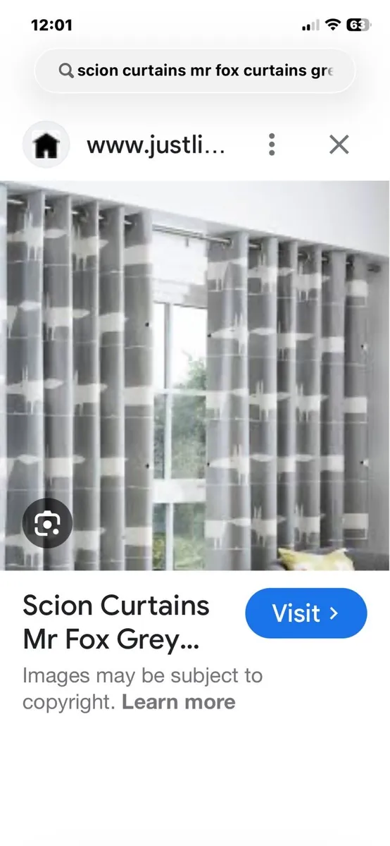 Scion Mr. Fox print curtains - Image 4