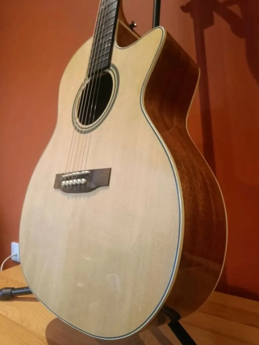 Acoustic Guitar - Solid Spruce Top - Fully Setup - Image 1