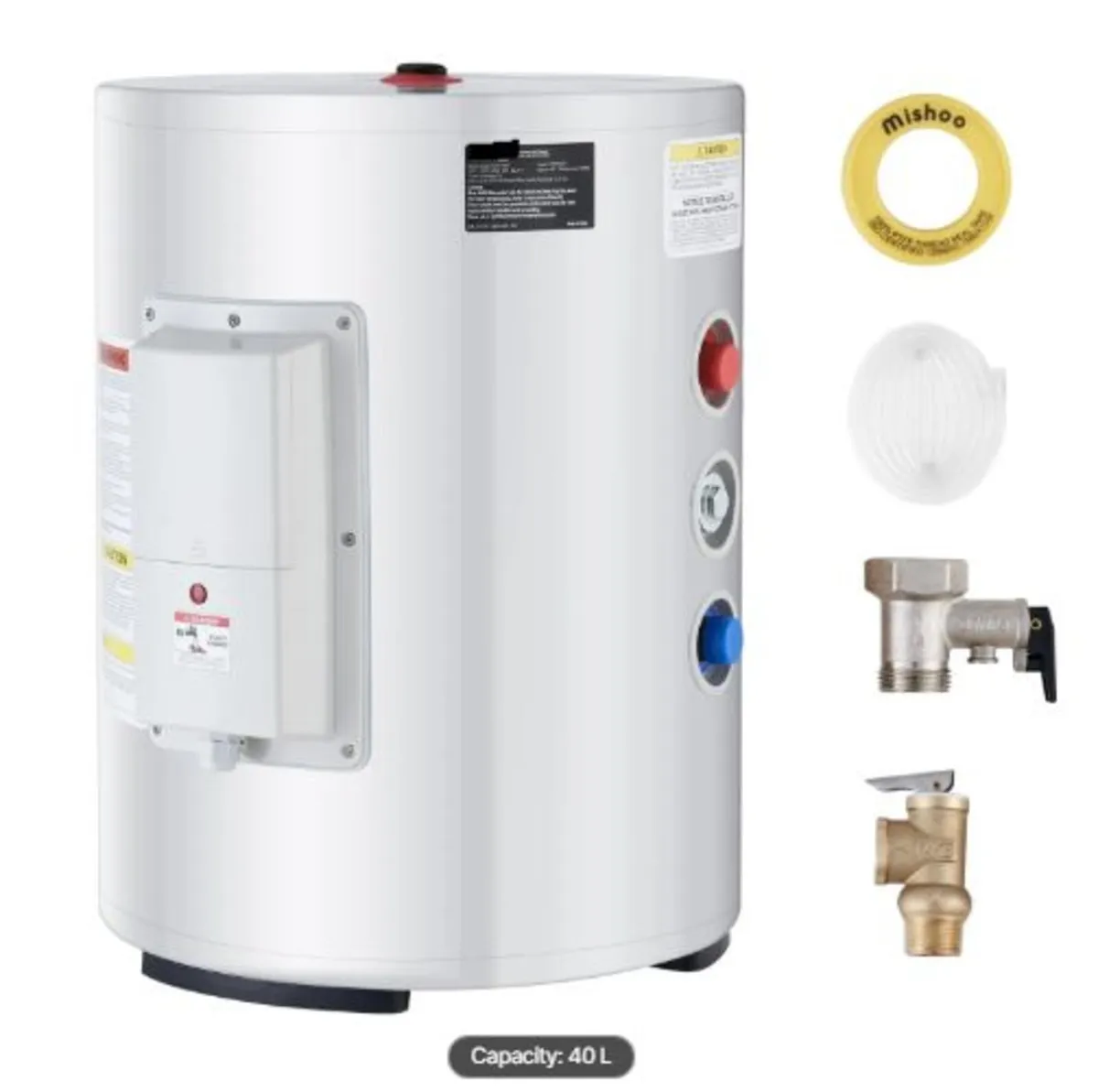Electric Water Heater, 10 Gallon Tank Instant Hot - Image 1