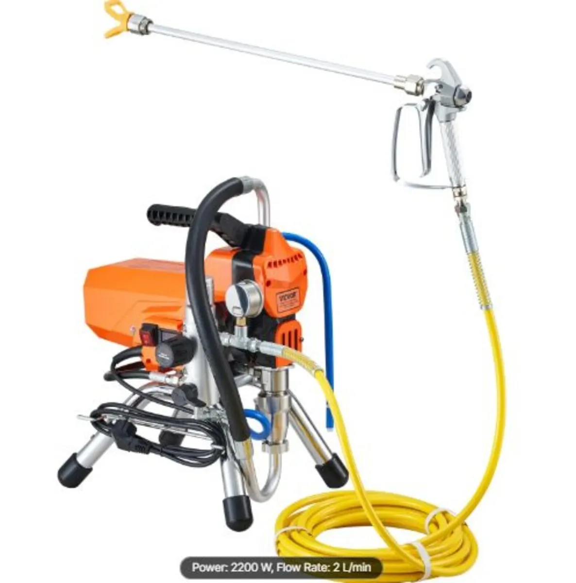 Airless Paint Sprayer with High Pressure Hose,2200 - Image 1
